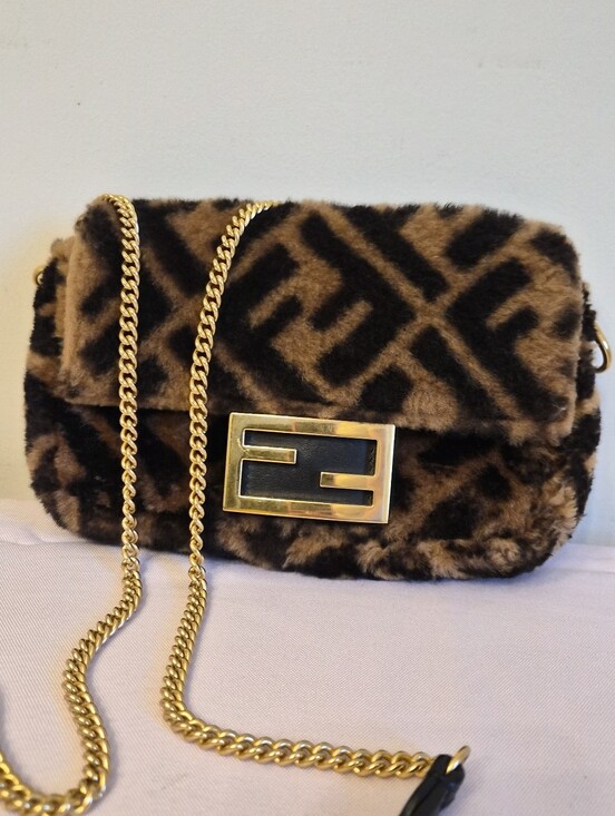 Fendi Handbags - Fendi Mini Baguette – FF Shearling